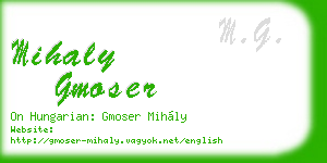 mihaly gmoser business card