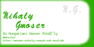 mihaly gmoser business card